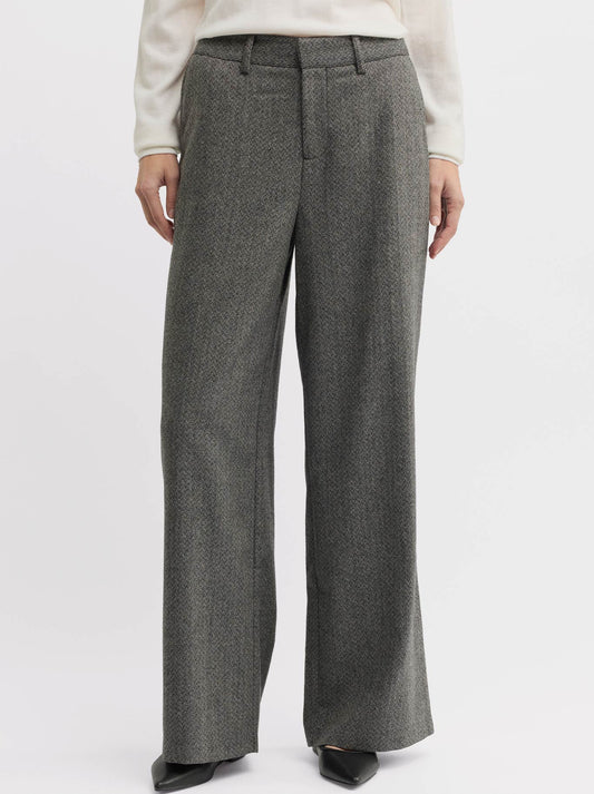 Image of a model wearing Pants. Productname: Yarra Trail Severity Pant in Charcoal colour by brand - Yarra Trail