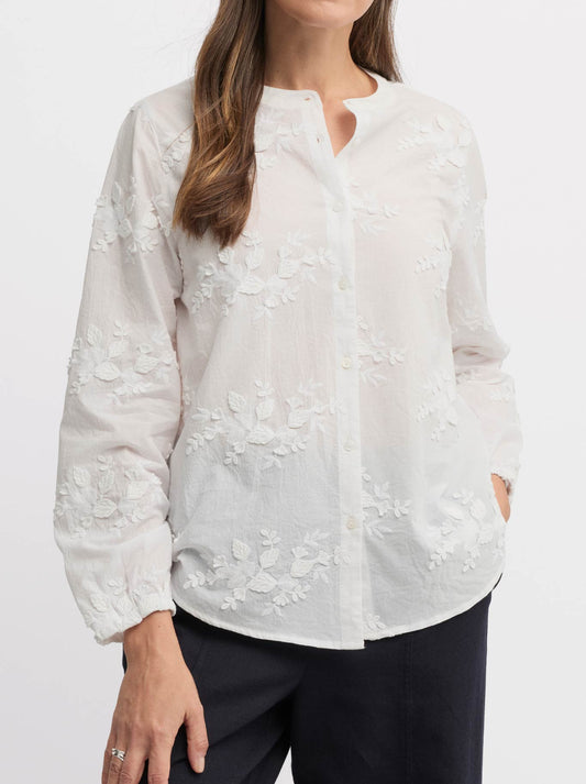 Image of Shirts. Productname: Yarra Trail Dainty Shirt in White colour by brand - Yarra Trail