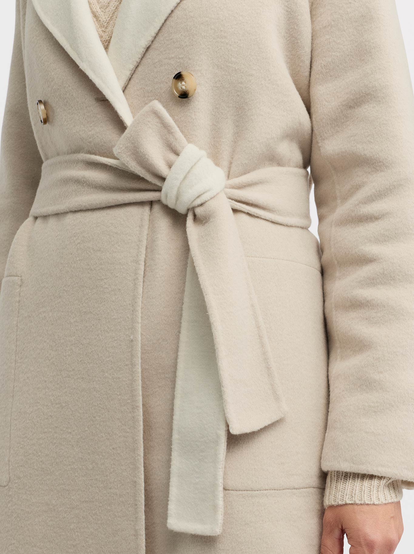 Yarra Trail Twain Coat (Ecru/Almond)