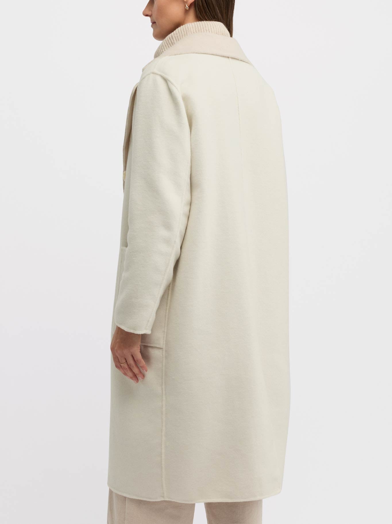 Yarra Trail Twain Coat (Ecru/Almond)