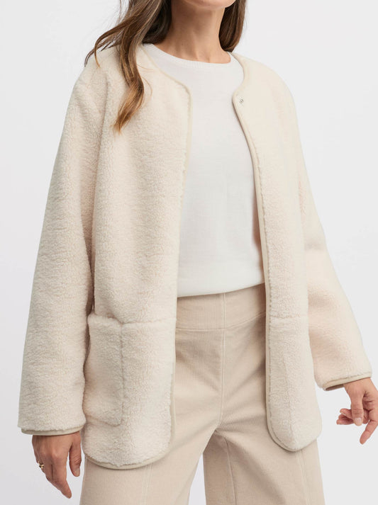 Yarra Trail Teddy Jacket (Ecru)