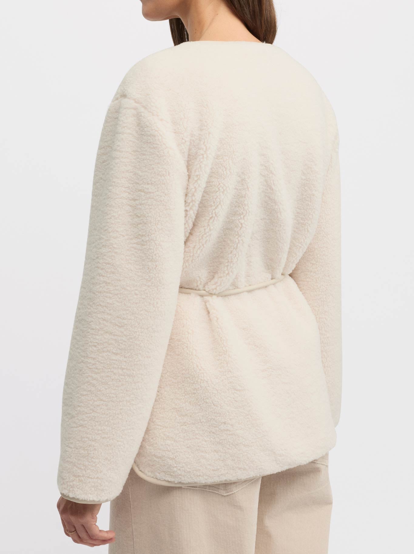 Yarra Trail Teddy Jacket (Ecru)