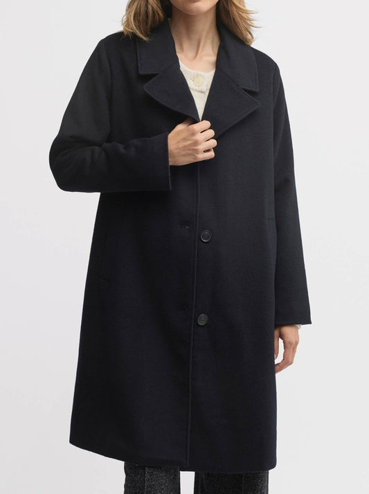 Image of Coats & Jackets. Product name - Yarra Trail Niche Coat in Navy A colour by brand - Yarra Trail