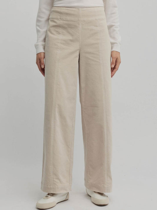Image of a model wearing Pants. Product name - Yarra Trail Woods Wide Leg Pant in Almond colour by brand - Yarra Trail