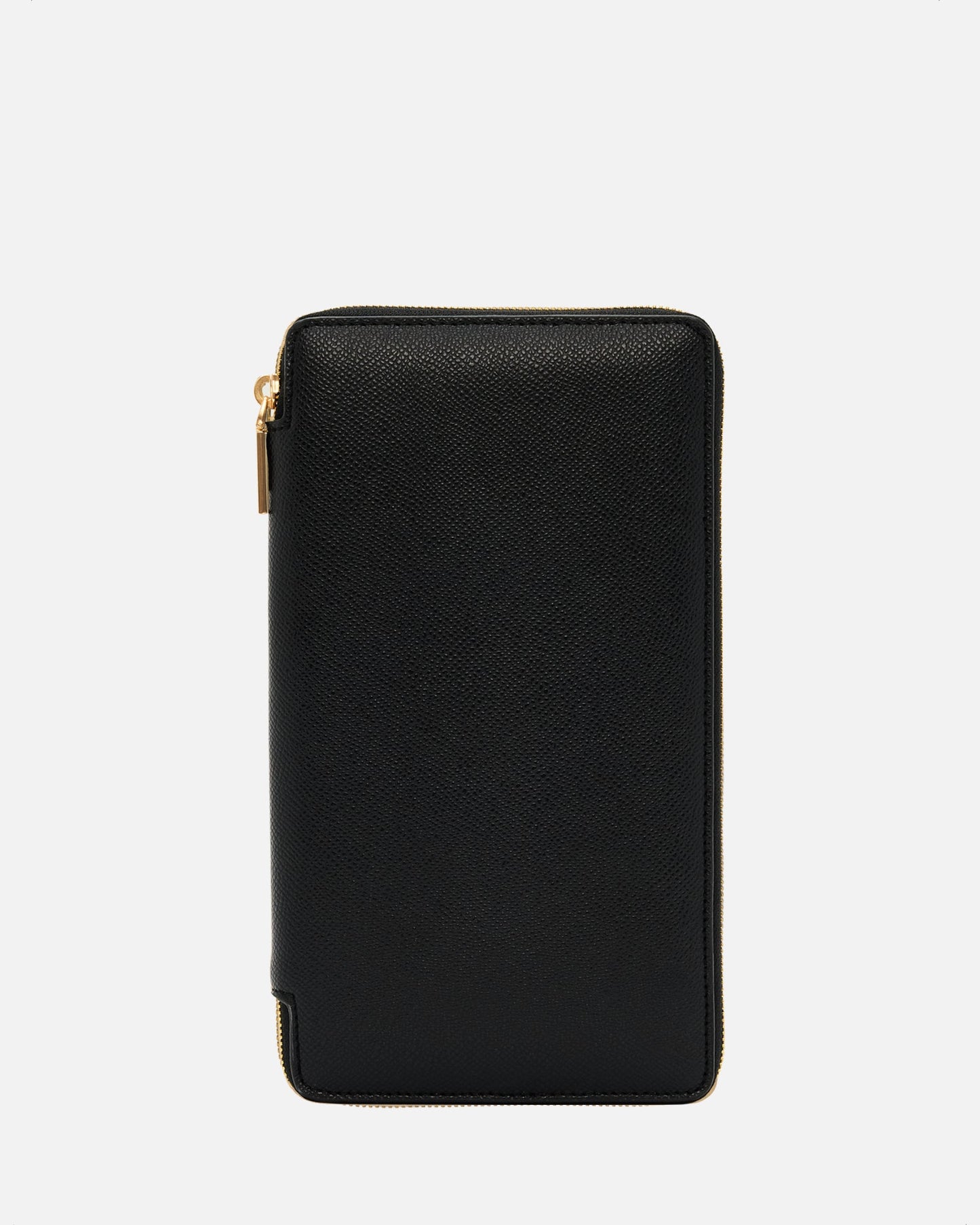 The Daily Edited Essentials Zip Travel Wallet Recycled Saffiano (Black)