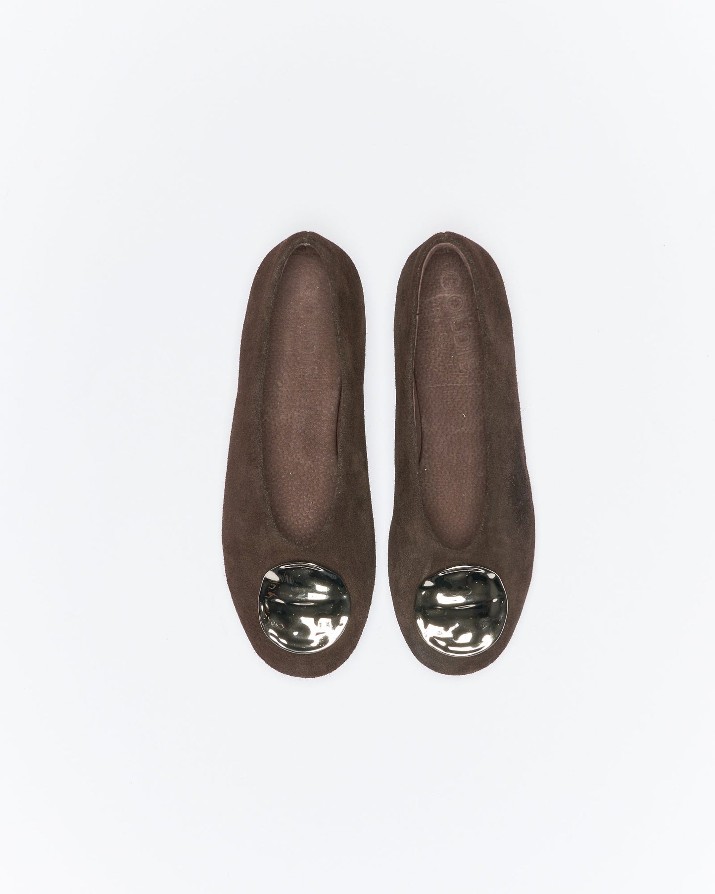 Walnut Melbourne Zadie Leather Ballet (Chocolate Suede)