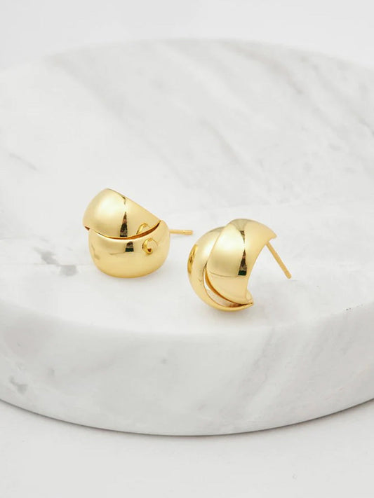 Image of Earrings. Productname: Zafino Jessie Earring in Gold colour by brand - Zafino