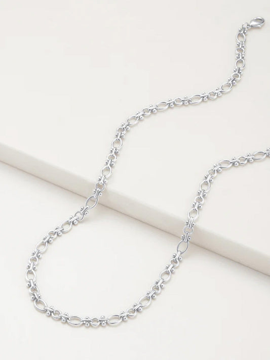 Image of Necklaces. Product name - Zafino Pip Necklace in Silver colour by brand - Zafino