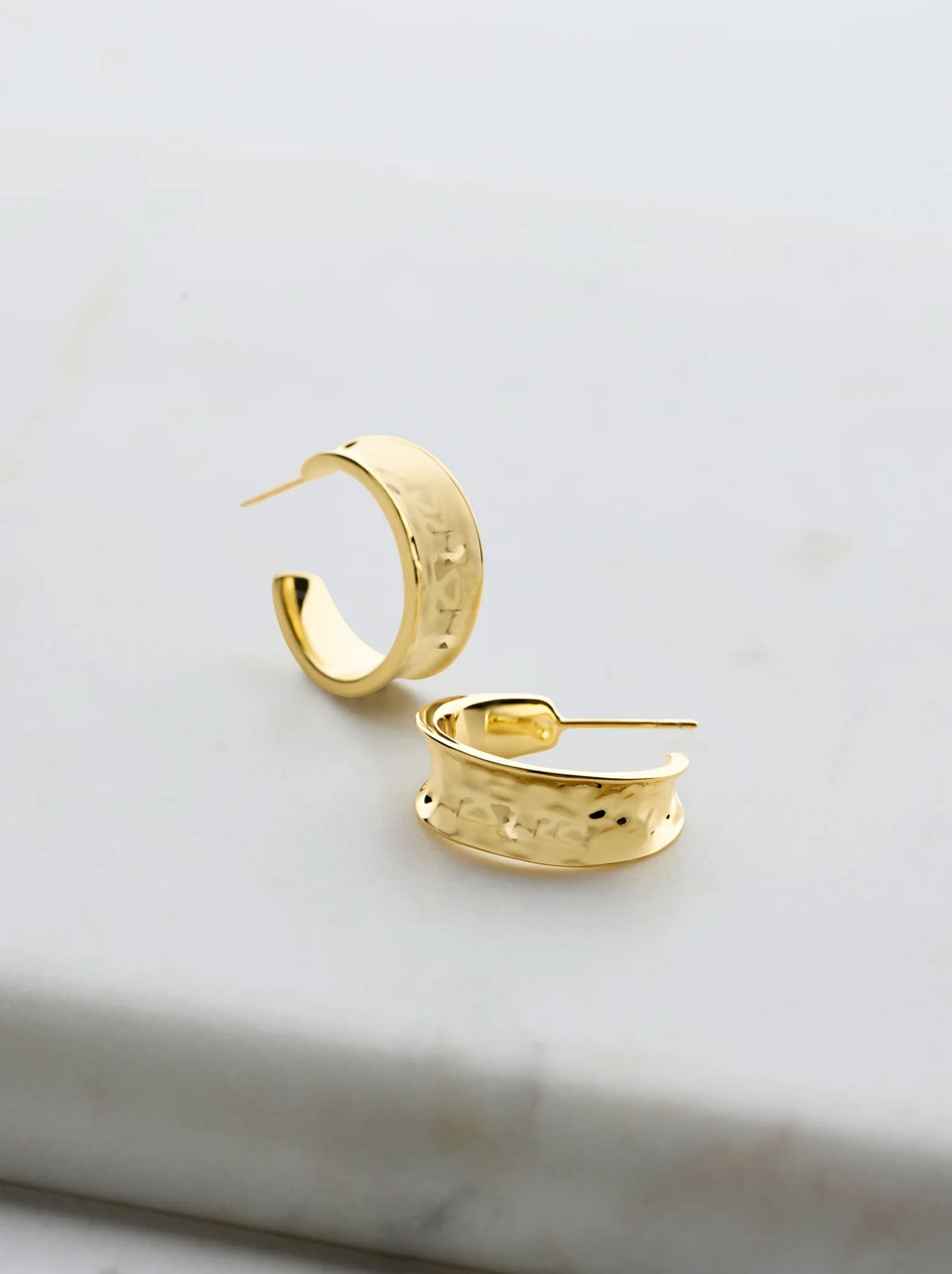 Image of Accessories. Product name - Zafino Bianca Mini Hoops in Gold colour by brand - Zafino