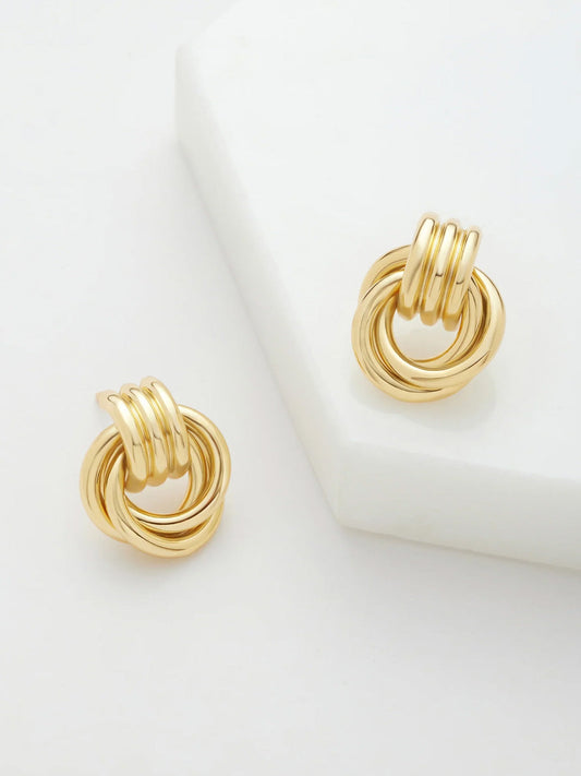 Image of Earrings. Productname: ZAFINO POPPY EARRING in Gold colour by brand - Zafino