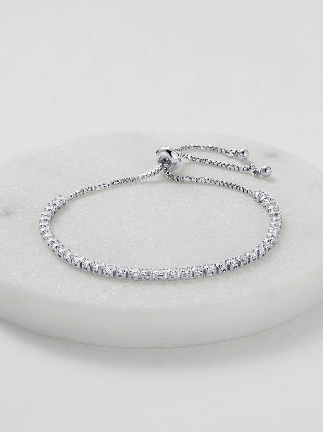 Image of Accessories. Productname: ZAFINO NIKKI TENNIS BRACELET in Silver colour by brand - Zafino
