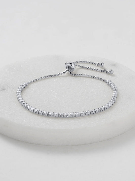 Image of Accessories. Productname: ZAFINO NIKKI TENNIS BRACELET in Silver colour by brand - Zafino