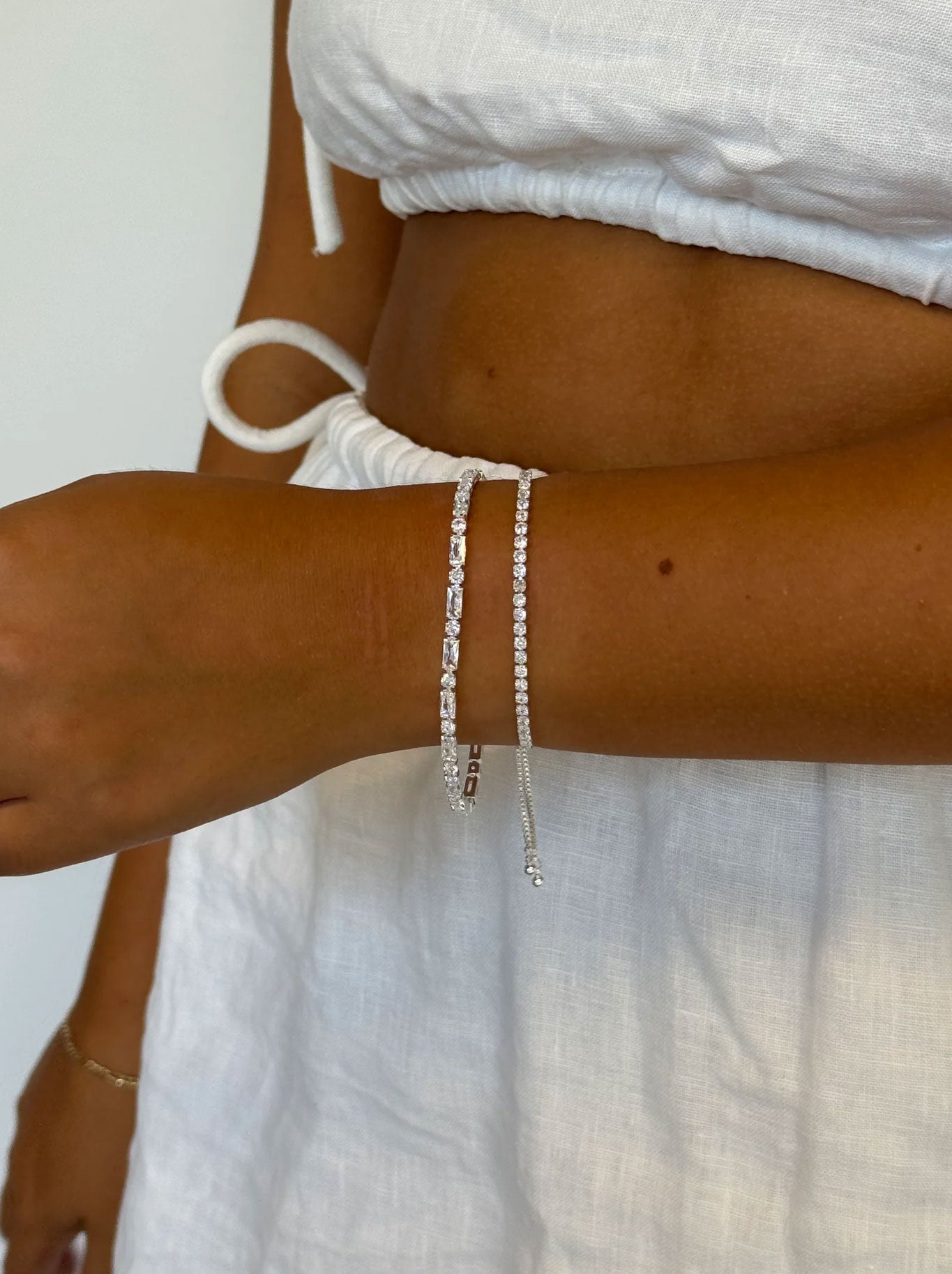 Zafino Nikki Tennis Bracelet (Silver)