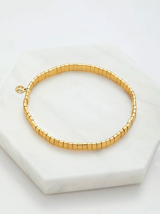 Image of Bracelets. Productname: ZAFINO TILE BRACELET in Gold colour by brand - Zafino