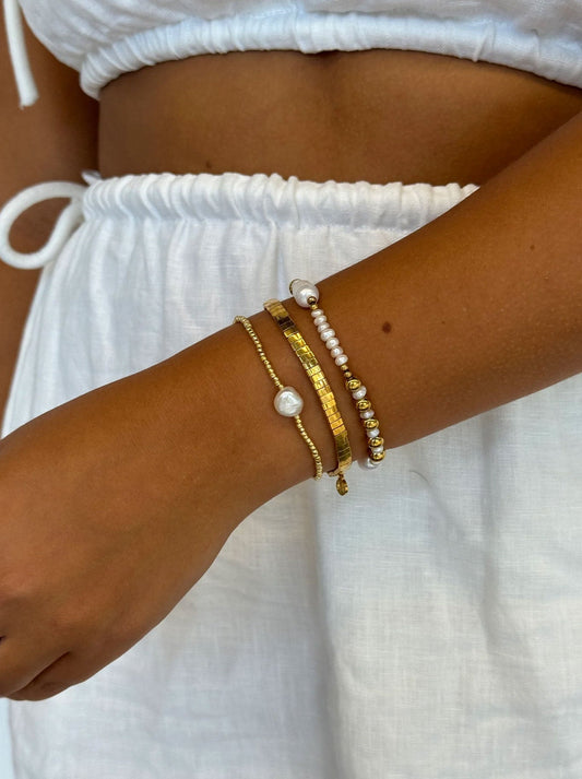 ZAFINO TILE BRACELET (Gold)