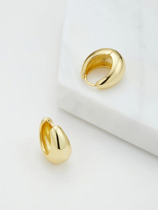 Image of Jewelry. Productname: ZAFINO STEPH HOOP LARGE in Gold colour by brand - Zafino