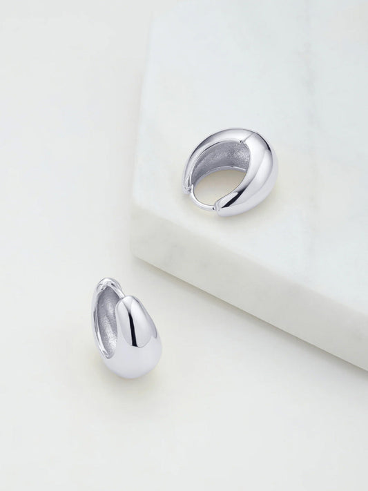 Image of Accessories. Productname: ZAFINO STEPH HOOP LARGE in Silver colour by brand - Zafino