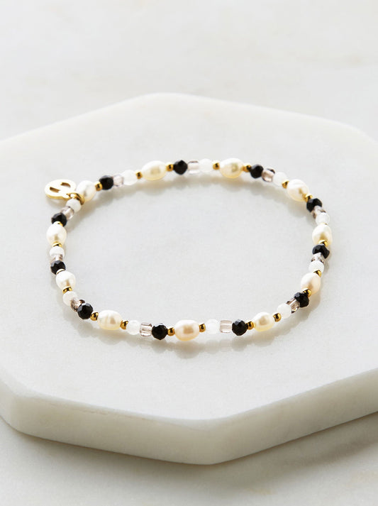 Image of Accessories. Product name - ZAFINO HARLOW BRACELET in Black colour by brand - Zafino