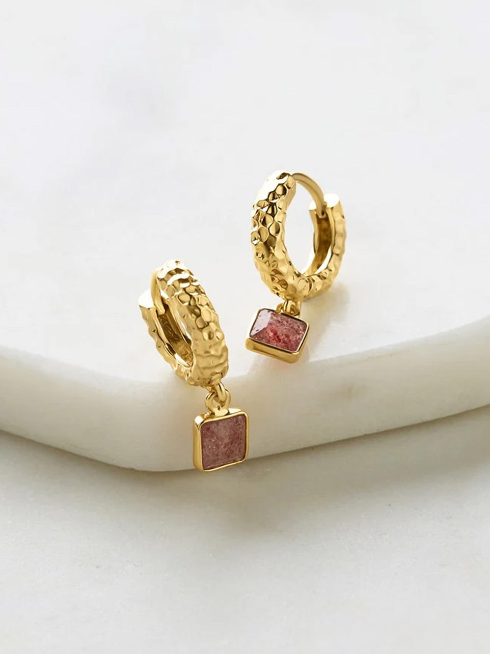 Image of Accessories. Productname: Zafino Mikayla Hoop in Strawberry colour by brand - Zafino
