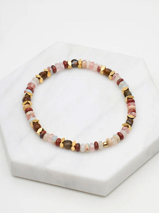 Image of Accessories. Productname: ZAFINO HARLOW BRACELET in Rouge colour by brand - Zafino