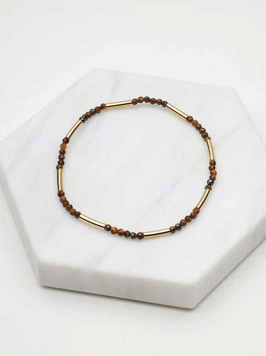 Image of Bracelets. Product name - Zafino Tilly Bracelet in Burnt Amber colour by brand - Zafino