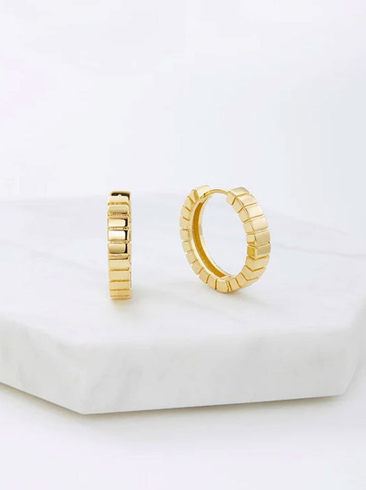 Image of Accessories. Productname: ZAFINO WILLOW HOOP in Gold colour by brand - Zafino