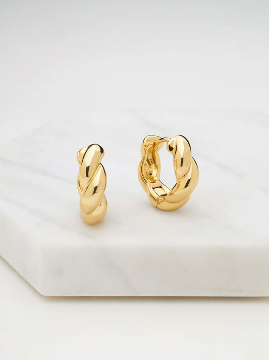 Image of Accessories. Productname: ZAFINO MAYA HOOP in Gold colour by brand - Zafino