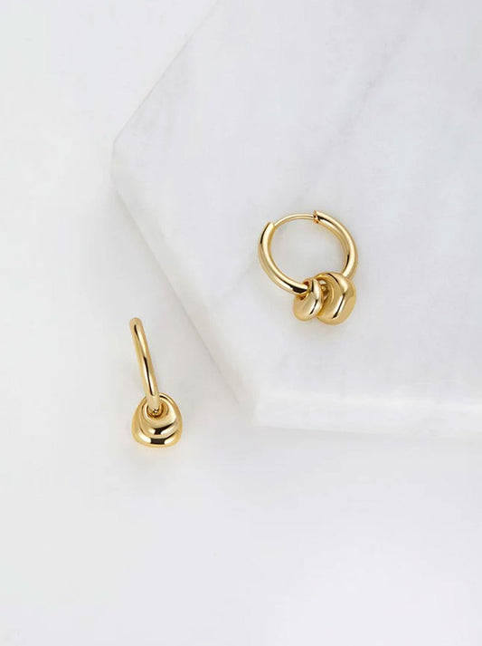 Image of Earrings. Productname: ZAFINO SADIE EARRING LARGE in Gold colour by brand - Zafino