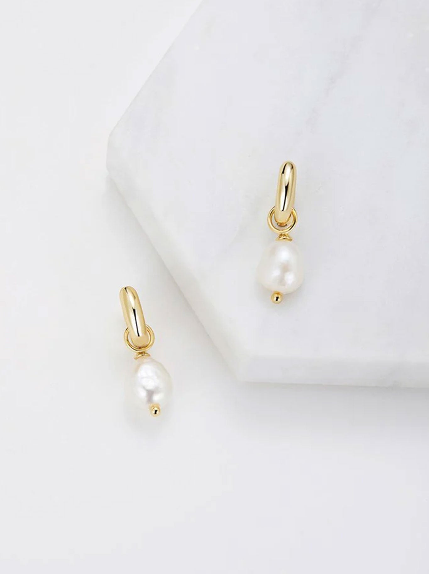 Image of Accessories. Product name - CHARLIE MINI HOOP in Gold colour by brand - Zafino