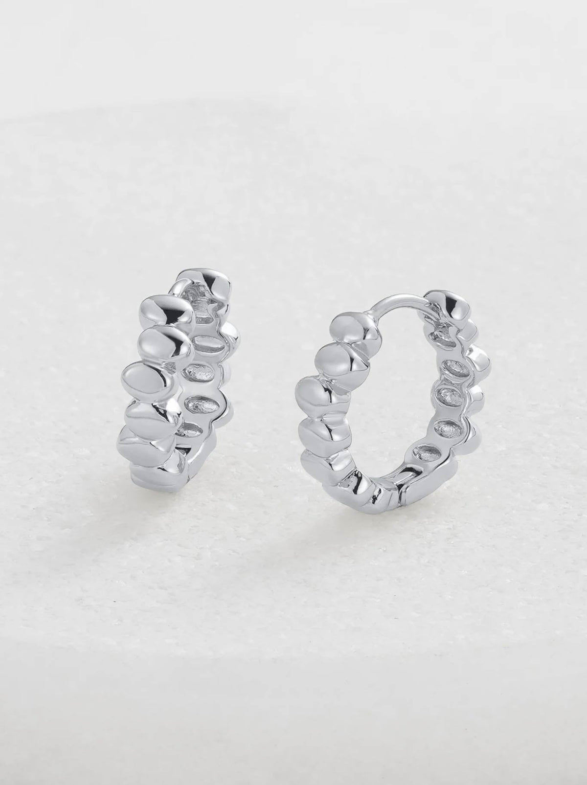 Image of Accessories. Productname: ZAFINO BAILEY HUGGIE in Silver colour by brand - Zafino
