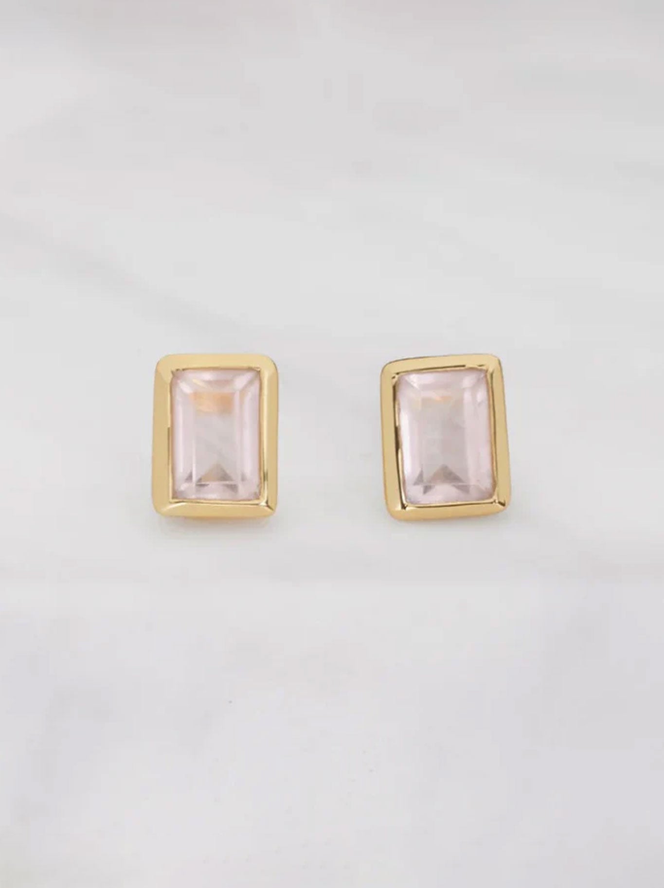 Image of Earrings. Productname: Zafino Sierra Stud Earring in Rose colour by brand - Zafino