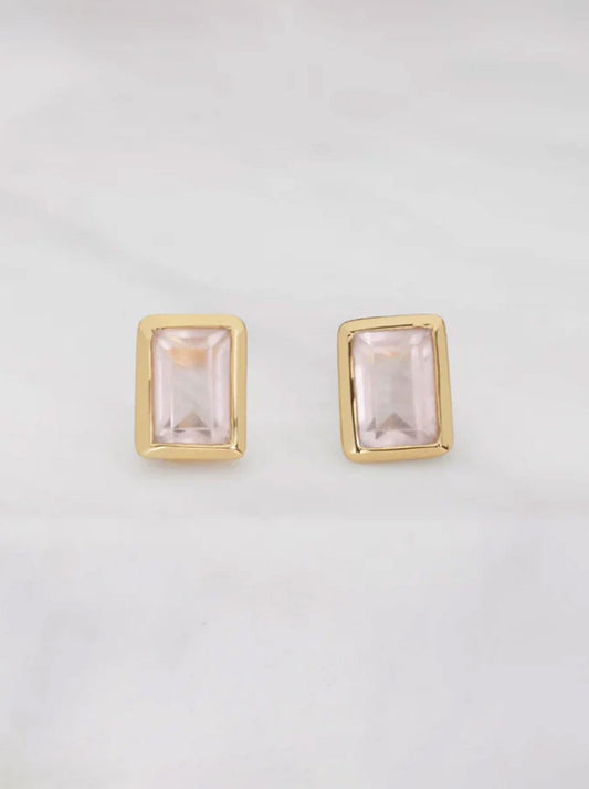 Image of Earrings. Productname: Zafino Sierra Stud Earring in Rose colour by brand - Zafino