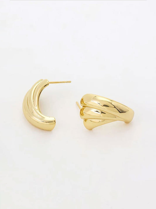 Image of Accessories. Productname: ZAFINO ROMY HOOP in Gold colour by brand - Zafino