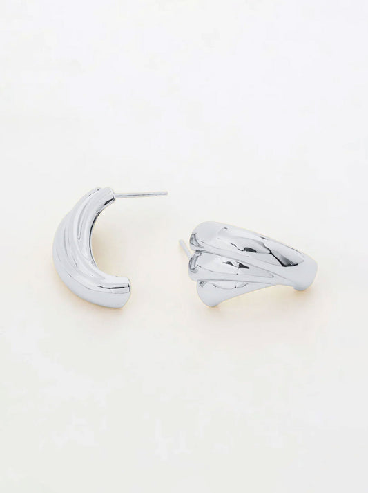 Image of Accessories. Productname: ZAFINO ROMY HOOP in Silver colour by brand - Zafino