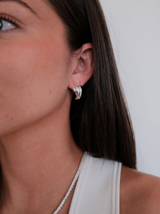 ZAFINO ROMY HOOP (Silver)