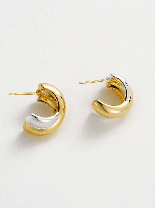 ZAFINO FREYA HOOP (Gold Silver)