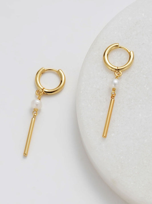 Image of Earrings. Productname: ZAFINO ISABELLE EARRING in Gold colour by brand - Zafino