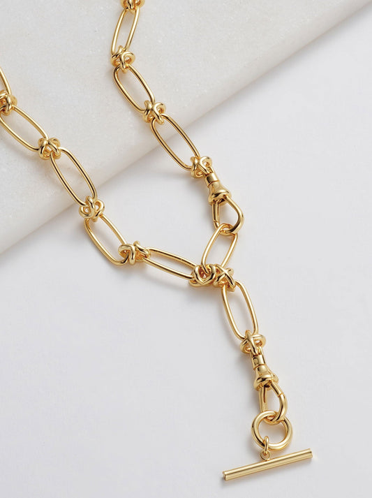 Image of Necklaces. Productname: ZAFINO LUCIA NECKLACE in Gold colour by brand - Zafino