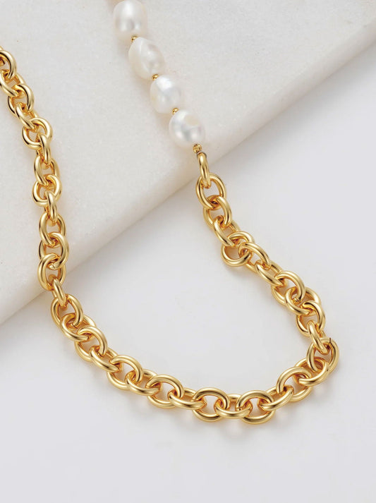 Image of Necklaces. Productname: ZAFINO ELIZA NECKLACE in Gold colour by brand - Zafino