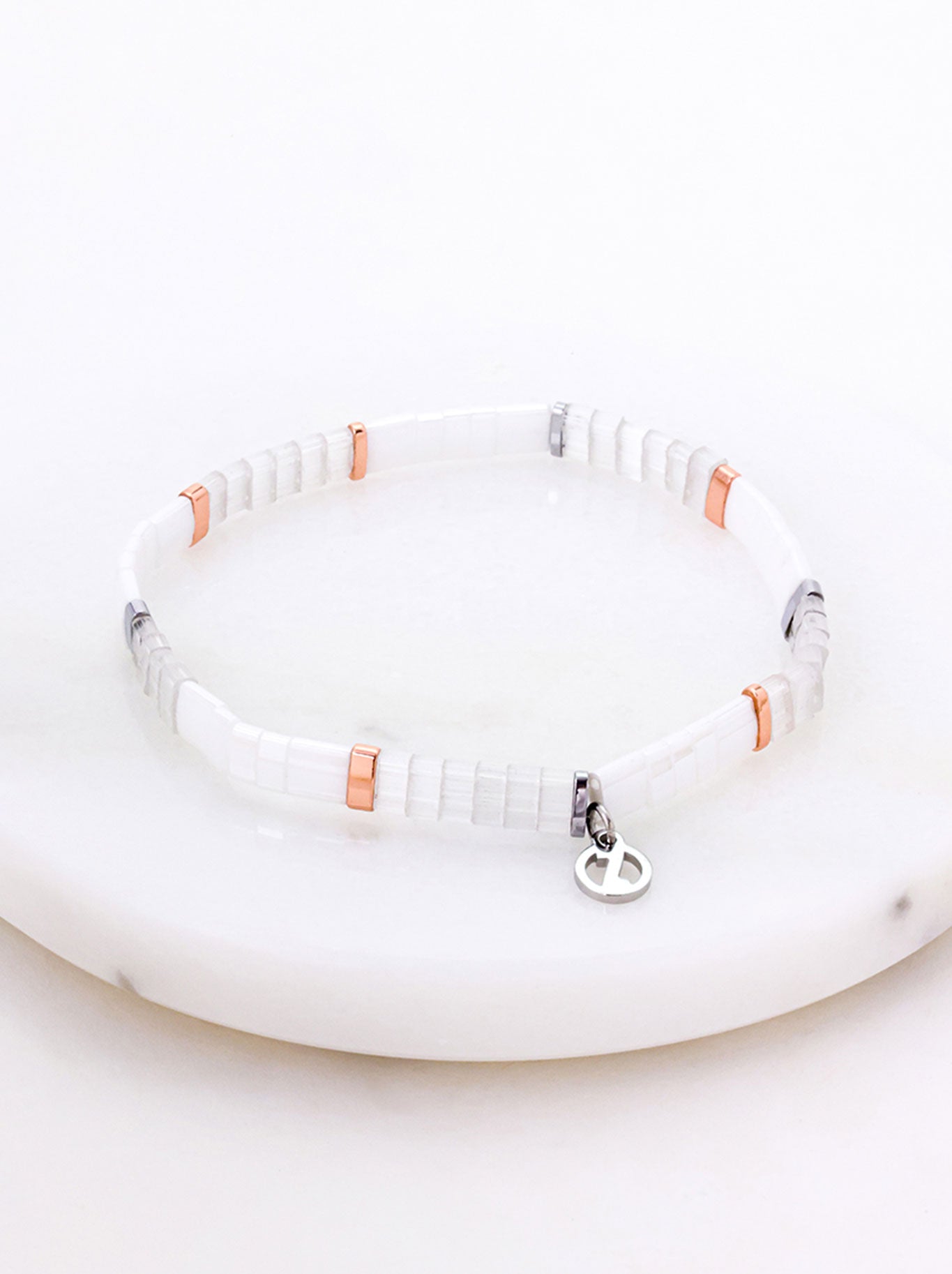 Image of Accessories. Productname: ZAFINO TILE BRACELET in Rose Silver colour by brand - Zafino
