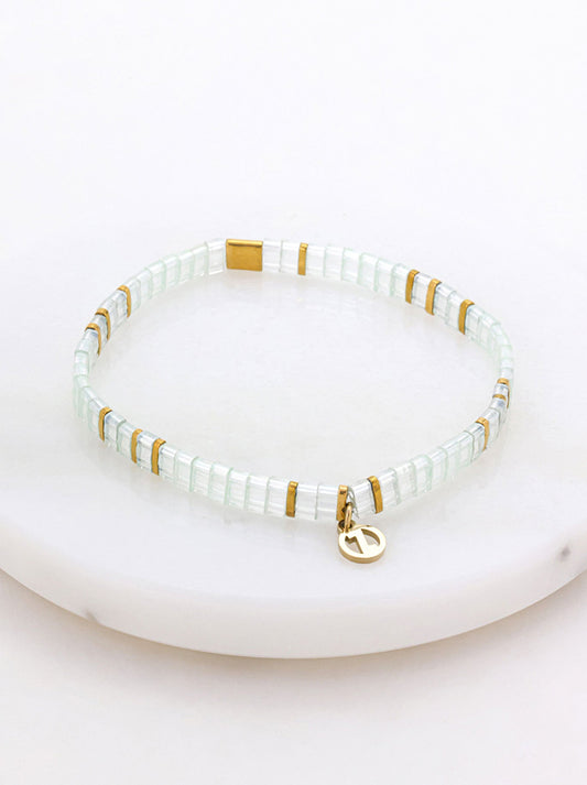 Image of Accessories. Productname: ZAFINO TILE BRACLET in Sea colour by brand - Zafino