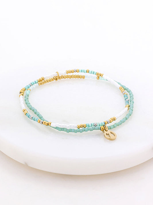 Image of Accessories. Productname: ZAFINO KATE BRACELET in Sea colour by brand - Zafino