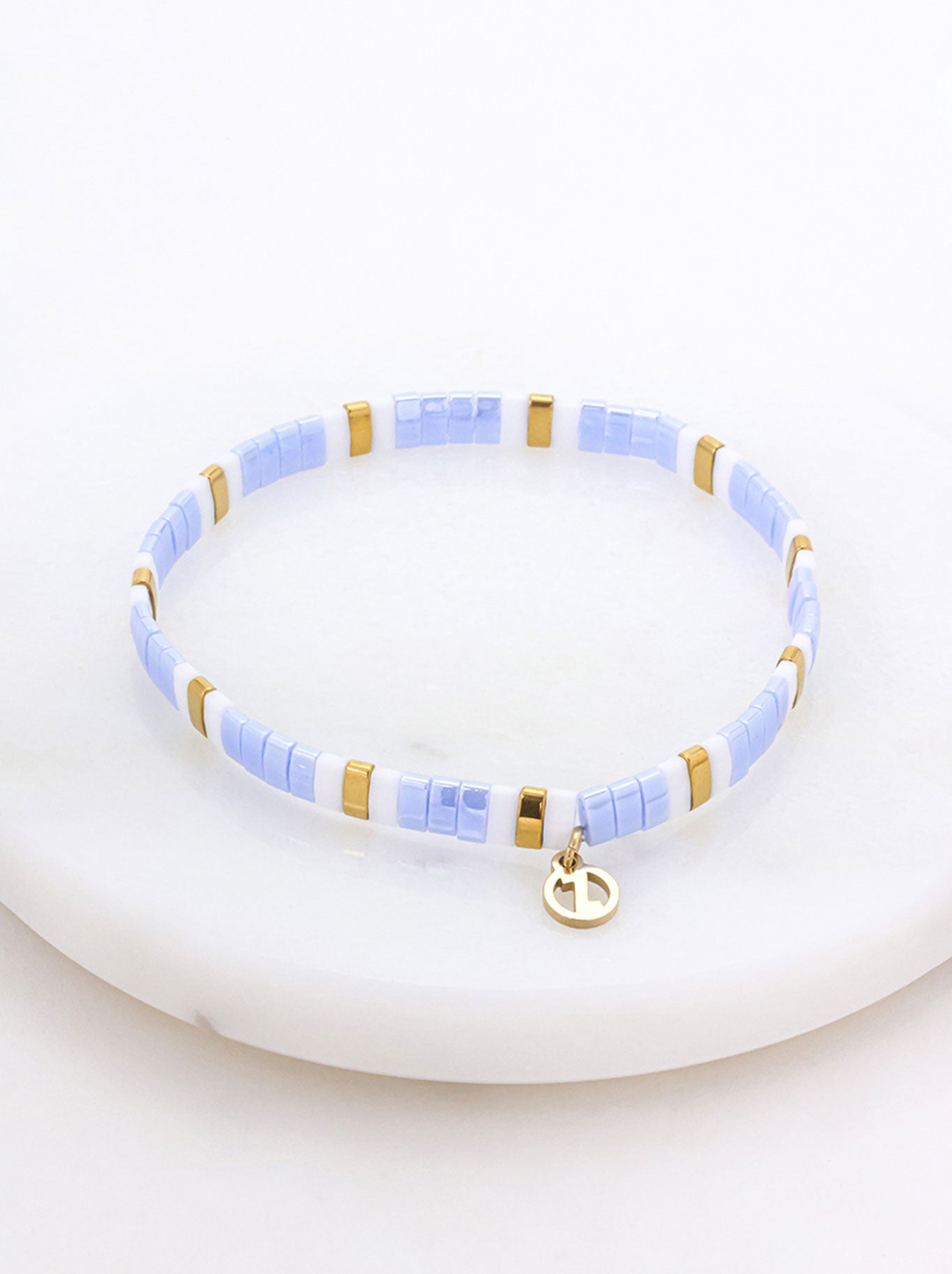 Image of Accessories. Productname: ZAFINO TILE BRACELET in Sky colour by brand - Zafino