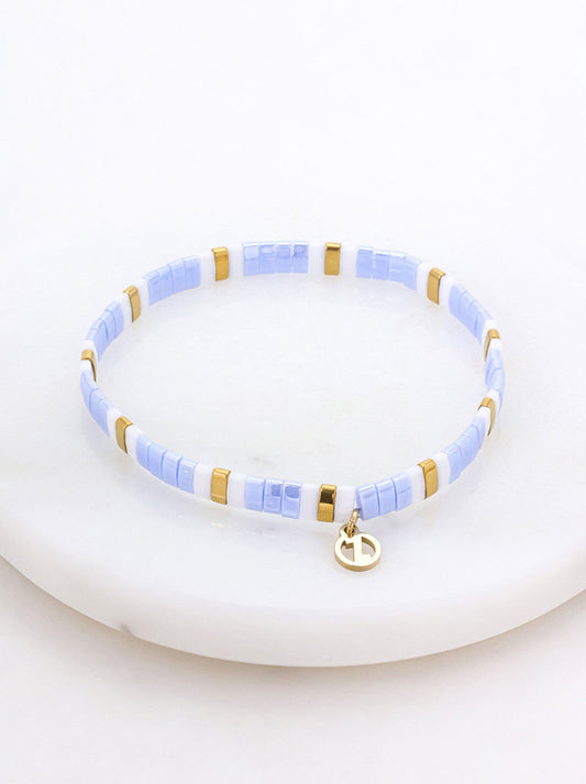 Image of Accessories. Productname: ZAFINO TILE BRACELET in Sky colour by brand - Zafino