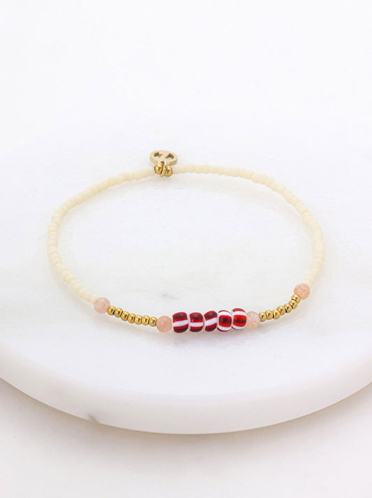 Image of Bracelets. Productname: ZAFINO VIVIAN BRACELET in Berry colour by brand - Zafino