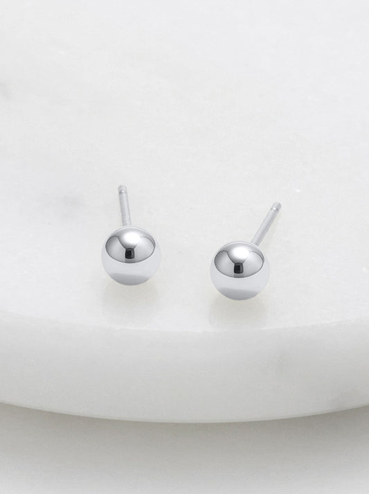 Image of Accessories. Productname: ZAFINO BALL STUD in Silver colour by brand - Zafino