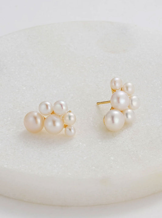 Image of Earrings. Productname: ZAFINO JOSEPHINE EARRING in Gold colour by brand - Zafino