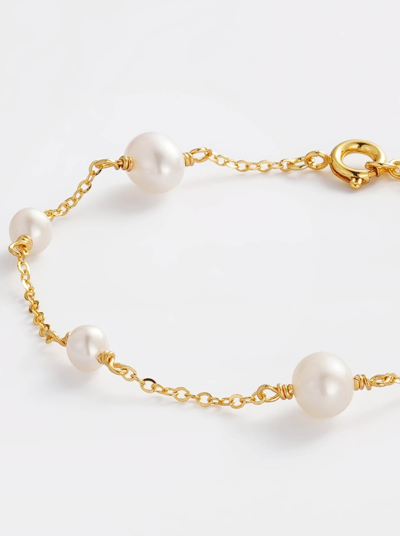 ZAFINO LUNA PEARL BRACELET (Gold)