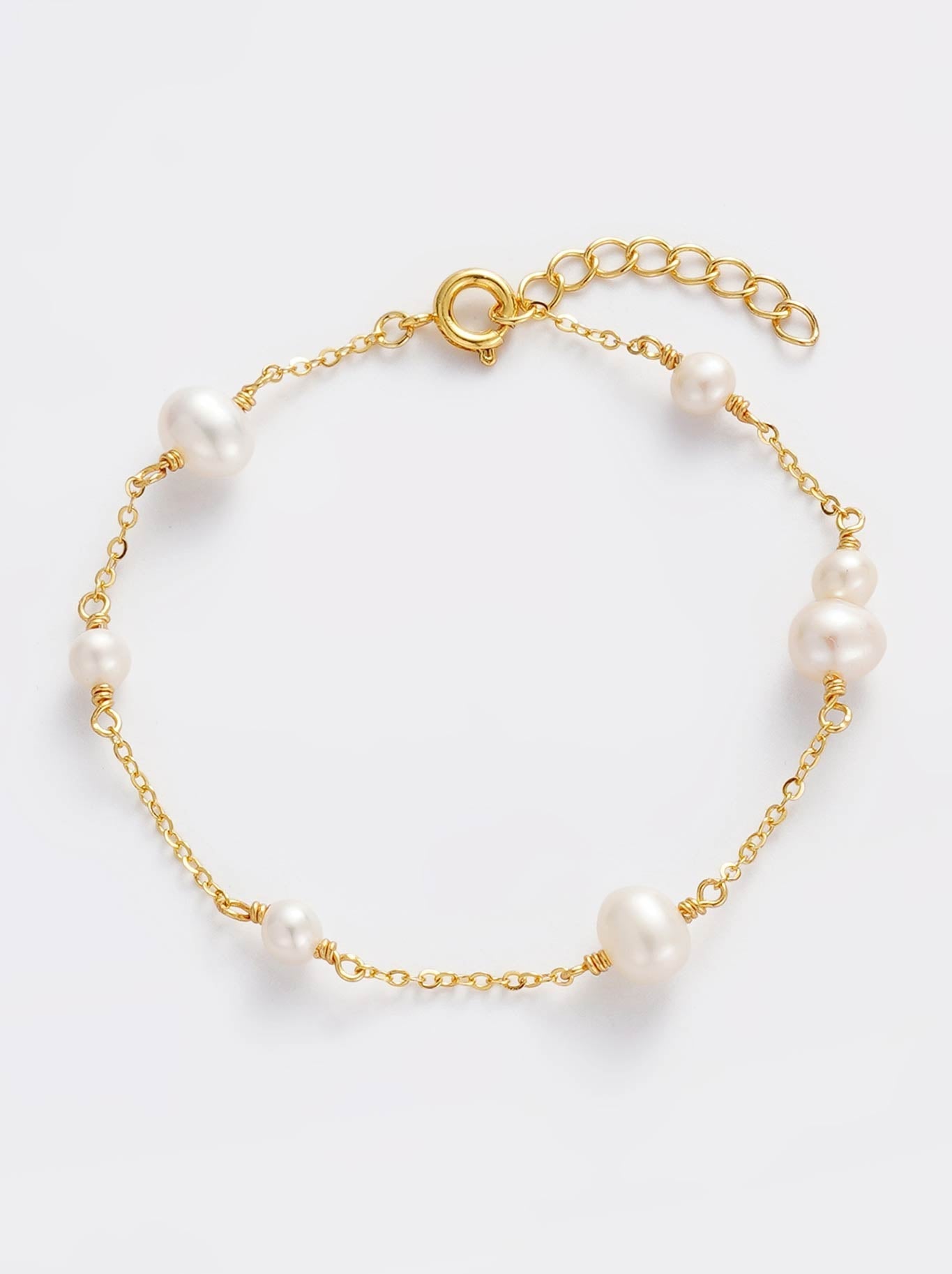 ZAFINO LUNA PEARL BRACELET (Gold)