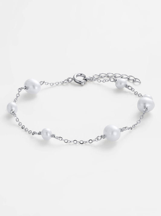 Image of Bracelets. Productname: Zafino Luna Pearl Bracelet in Silver colour by brand - Zafino